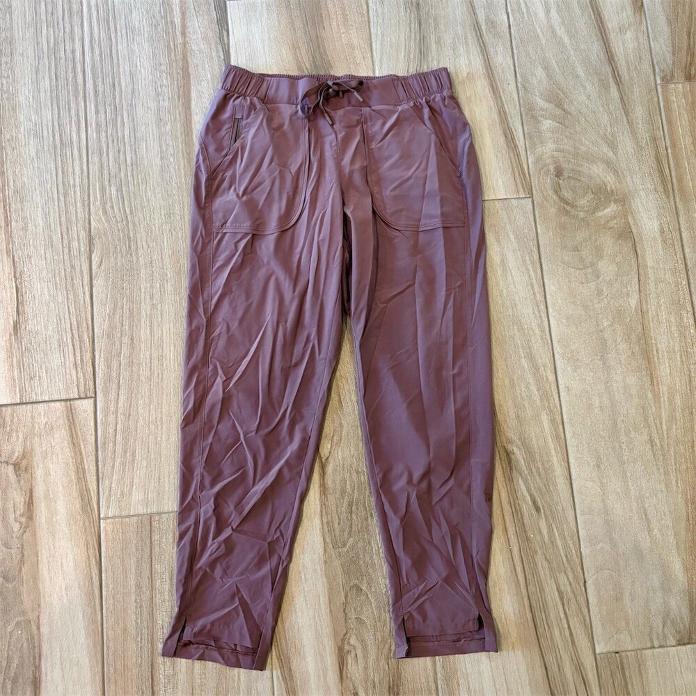 All in Motion Jogger Pants Womens Size S Mauve Purple Drawstring Zip